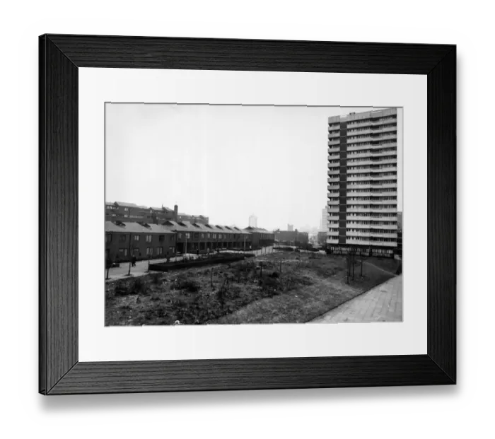 Framed Print : Spon End, Coventry, 13th January 1977