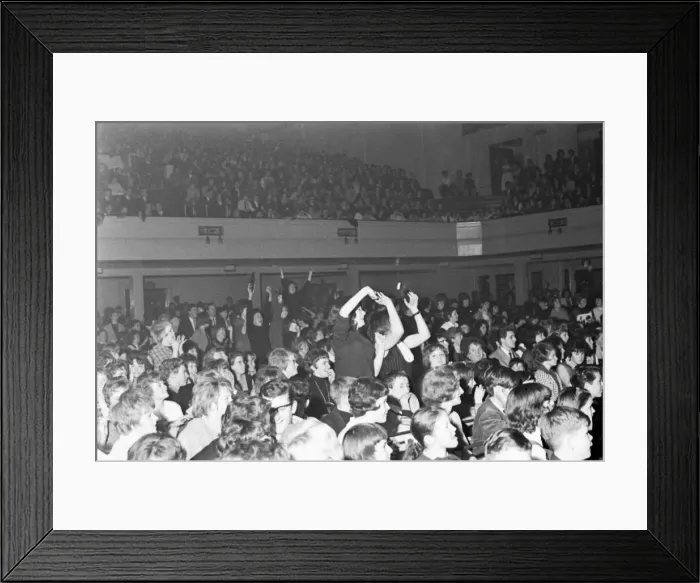 Framed Print : The Beatles Autumn 1963 UK Tour, De Montfort Hall, Leicester, Sunday 1st December 1963