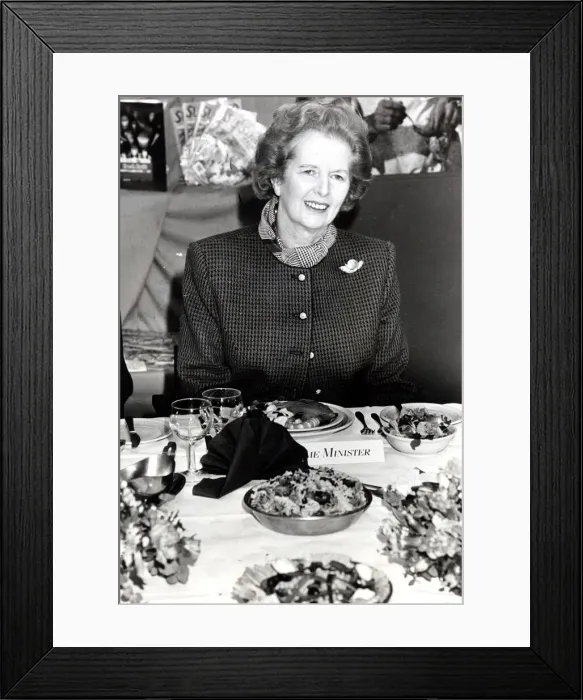 Framed Print : Prime Minister Margaret Thatcher visited the former Cambrian Colliery site in Clydach Framed Print : Prime Minister Margaret Thatcher visited the former Cambrian Colliery site in Clydach