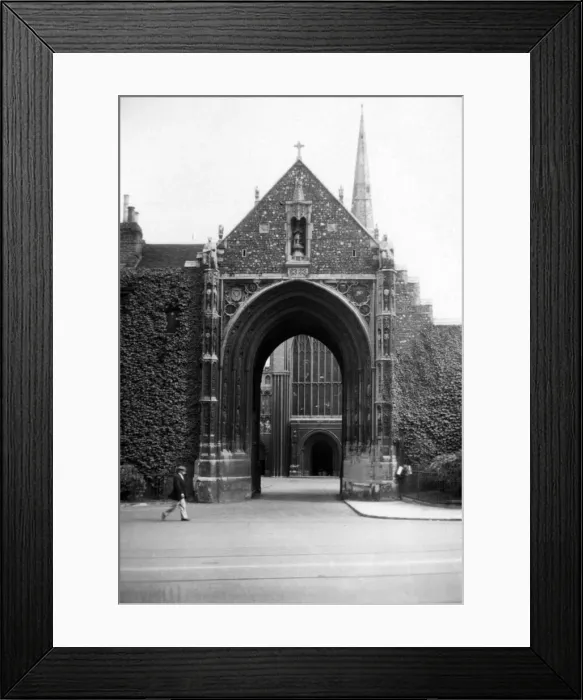 Framed Print : View of Erpingham Gate, Norwich Catherdral. Norfolk. Circa 1929. Tyrell Collection Framed Print : View of Erpingham Gate, Norwich Catherdral. Norfolk. Circa 1929. Tyrell Collection