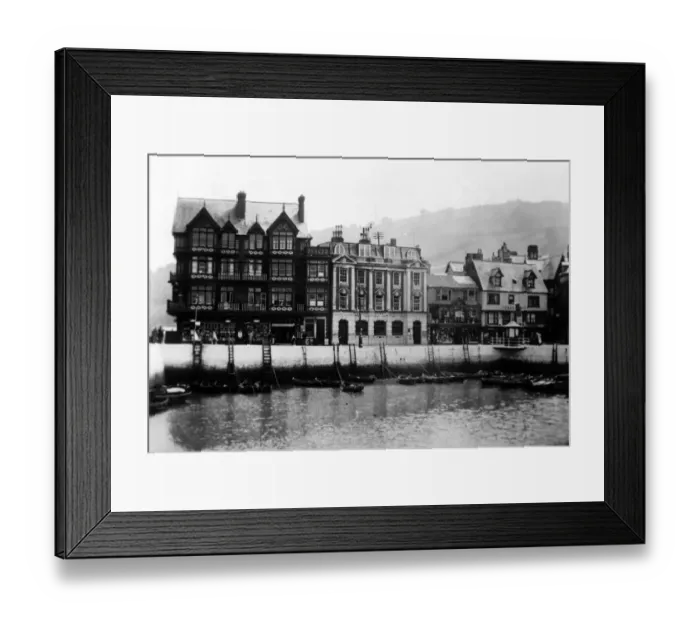 Framed Print : Dartmouth Harbour, Devon. Circa 1929. Tyrell Collection