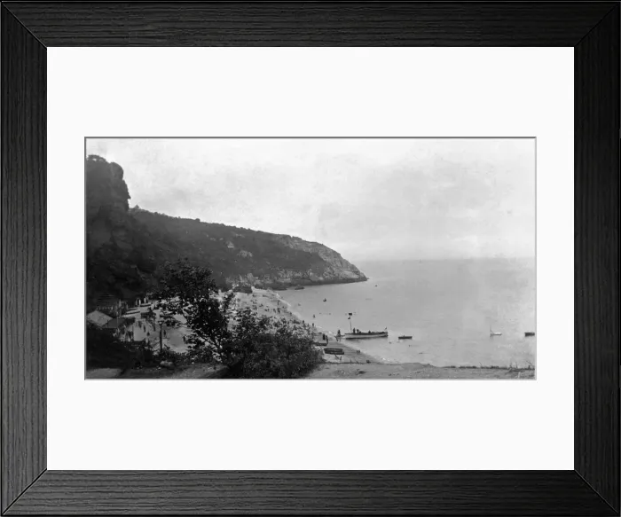Framed Print : General view of a Devon coast line. 1926. Tyrell Collection Framed Print : General view of a Devon coast line. 1926. Tyrell Collection