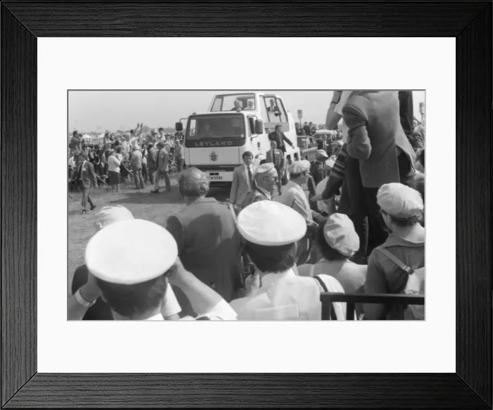 Framed Print : Pope John Paul IIs visit to Coventry Airport for a mid-morning mass. 30th May 1982