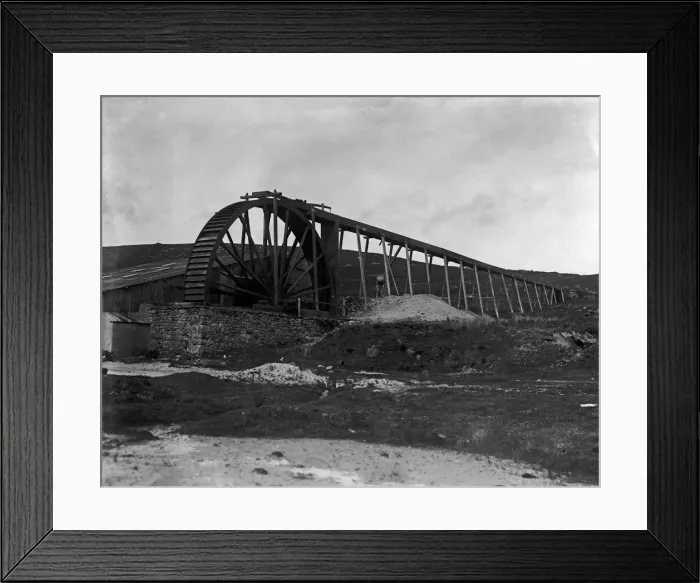 Framed Print : Disused tin mine near Postbridge, Devon. 1929 Framed Print : Disused tin mine near Postbridge, Devon. 1929