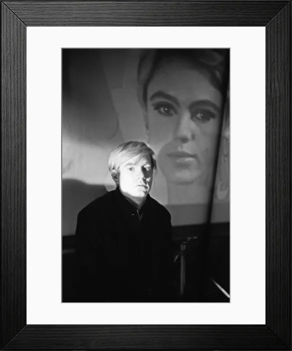 Framed Print : Andy Warhol at his studio in New York. 28th October 1965