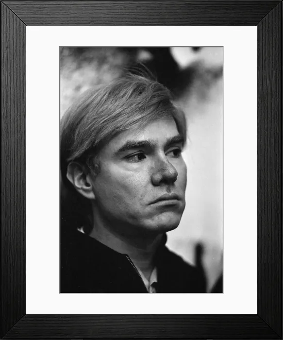 Framed Print : Andy Warhol at his studio in New York. 28th October 1965 Framed Print : Andy Warhol at his studio in New York. 28th October 1965