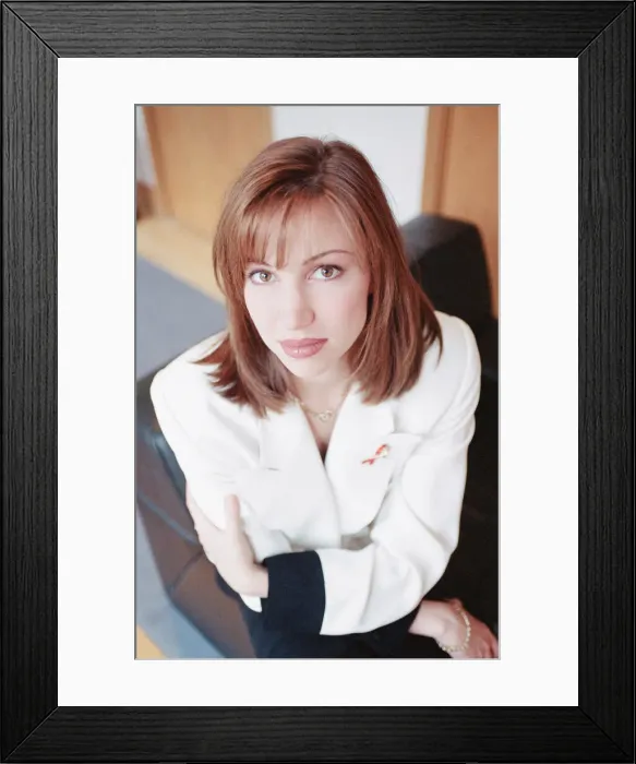 Framed Print : Debbie Gibson, american singer in the UK to audition for the role of Sandy in an upcoming Framed Print : Debbie Gibson, american singer in the UK to audition for the role of Sandy in an upcoming