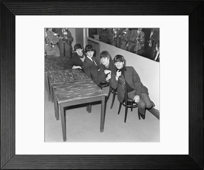 Framed Print : The Beatles Autumn 1963 UK Tour, De Montfort Hall, Leicester, Sunday 1st December 1963