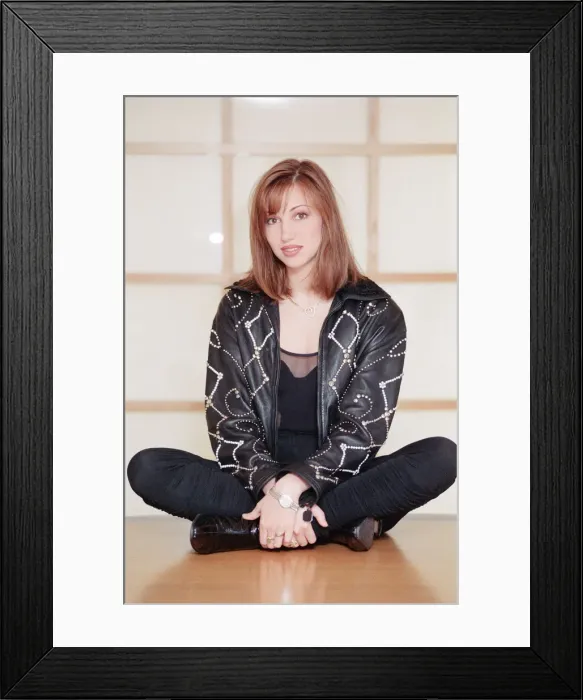 Framed Print : Debbie Gibson, american singer in the UK to audition for the role of Sandy in an upcoming