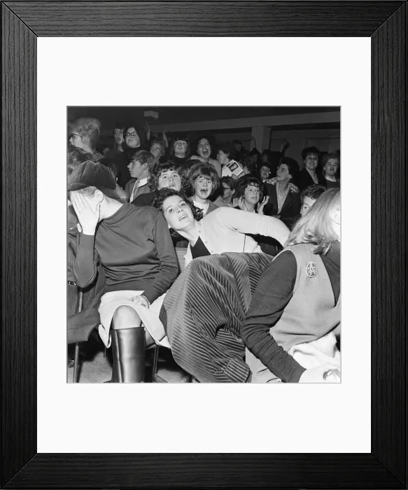 Framed Print : The Beatles Autumn 1963 UK Tour, De Montfort Hall, Leicester, Sunday 1st December 1963