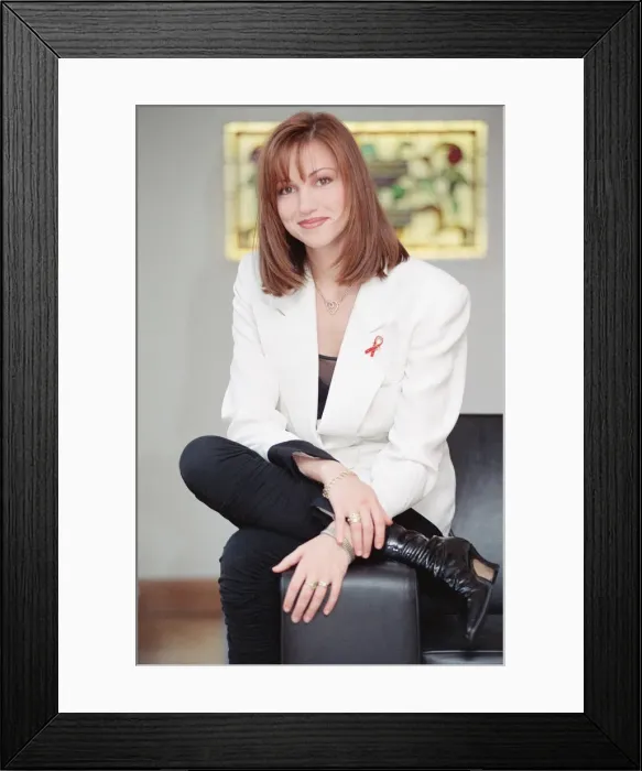 Framed Print : Debbie Gibson, american singer in the UK to audition for the role of Sandy in an upcoming Framed Print : Debbie Gibson, american singer in the UK to audition for the role of Sandy in an upcoming