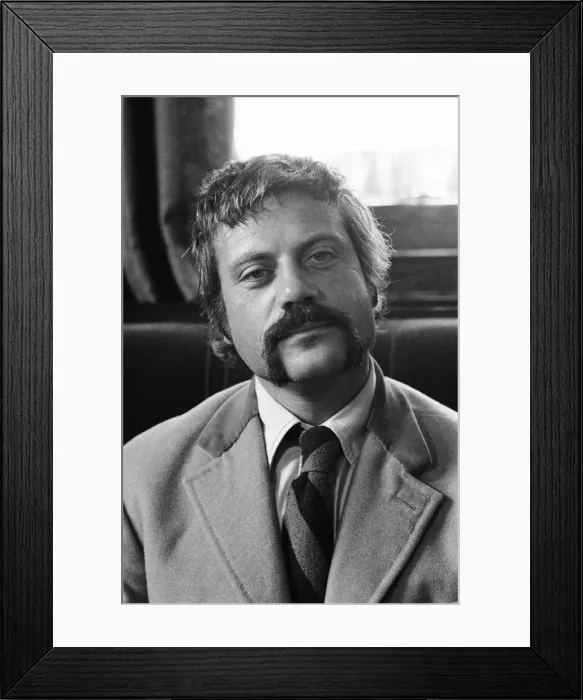 Framed Print : Oliver Reed, British actor, enjoys a few drinks at his local pub, The Dog and Fox Framed Print : Oliver Reed, British actor, enjoys a few drinks at his local pub, The Dog and Fox