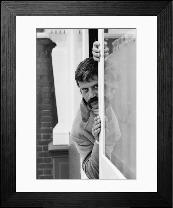 Framed Print : Oliver Reed, British actor, enjoys a few drinks at his local pub, The Dog and Fox Framed Print : Oliver Reed, British actor, enjoys a few drinks at his local pub, The Dog and Fox