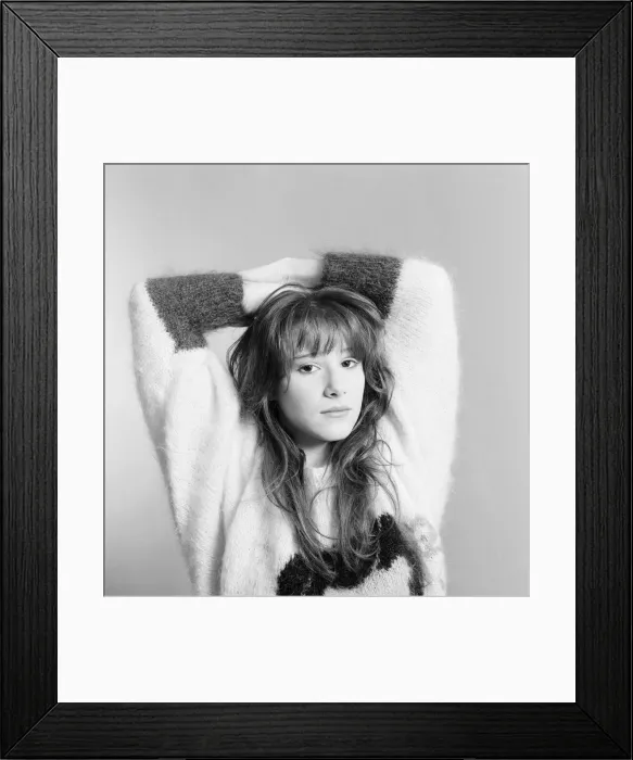 Framed Print : Tiffany, american singer aged 16 years old, poses for pictures, Daily Mirror Studio Framed Print : Tiffany, american singer aged 16 years old, poses for pictures, Daily Mirror Studio