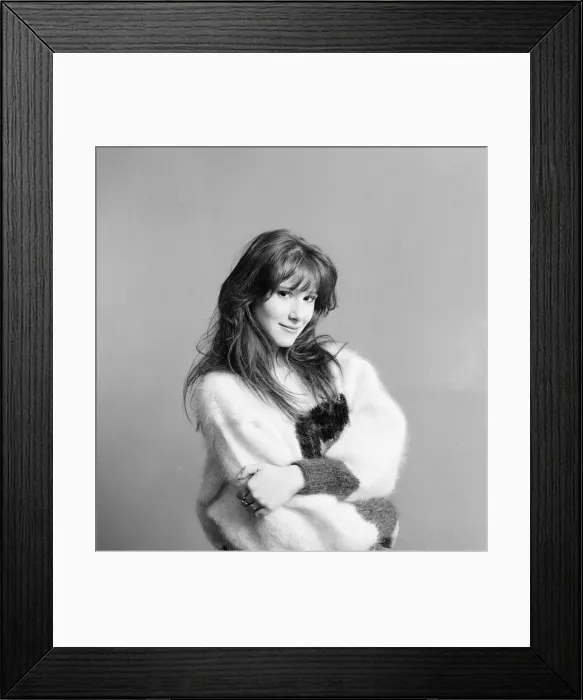 Framed Print : Tiffany, american singer aged 16 years old, poses for pictures, Daily Mirror Studio Framed Print : Tiffany, american singer aged 16 years old, poses for pictures, Daily Mirror Studio