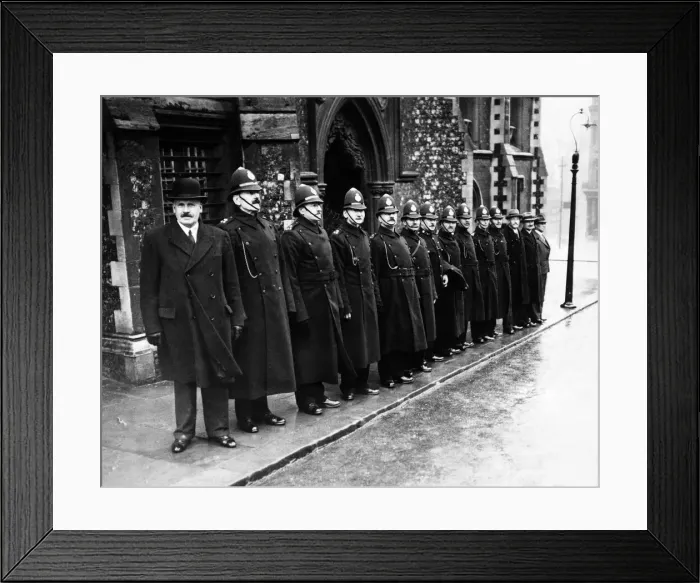 Framed Print : Provincial police. March 1936 Framed Print : Provincial police. March 1936