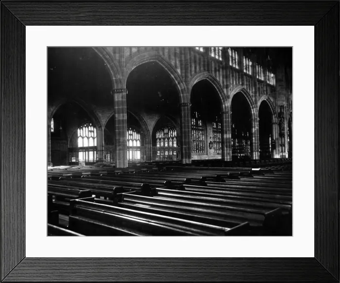 Framed Print : Coventry Cathedral, Cathedral Church of St Michael, before it was damaged during