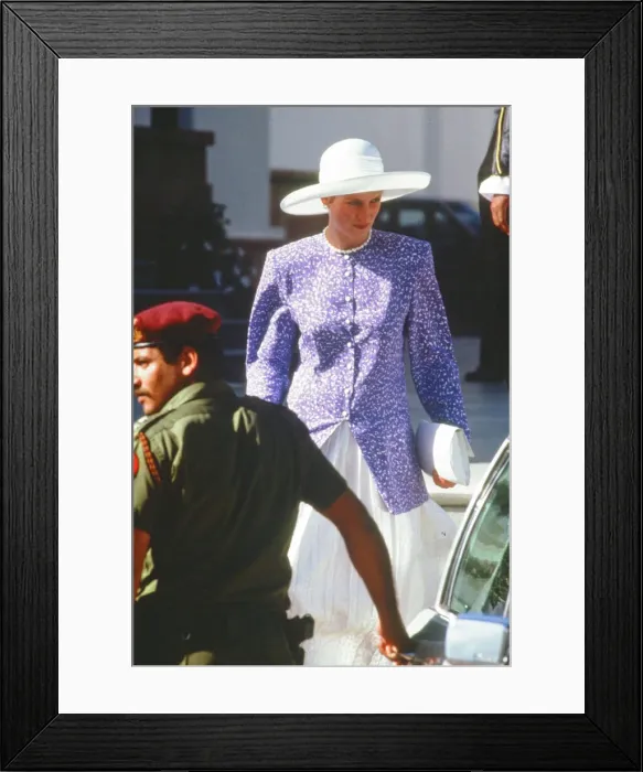 Framed Print : Prince and Princess of Wales, Middle East Tour November 1986