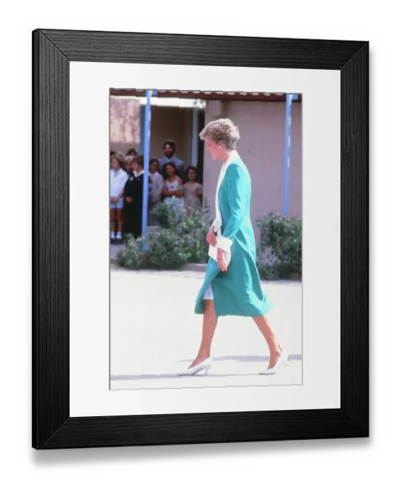Framed Print : Prince and Princess of Wales, Middle East Tour November 1986