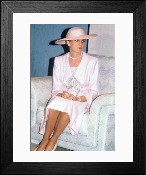 Framed Print : Prince and Princess of Wales, Middle East Tour November 1986 Framed Print : Prince and Princess of Wales, Middle East Tour November 1986