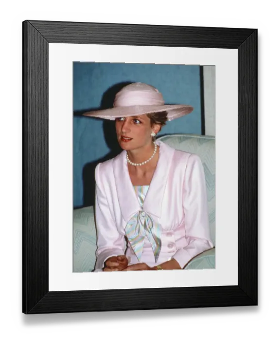 Framed Print : Prince and Princess of Wales, Middle East Tour November 1986 Framed Print : Prince and Princess of Wales, Middle East Tour November 1986