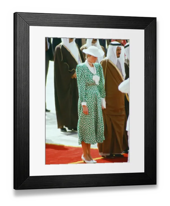 Framed Print : Prince and Princess of Wales, Middle East Tour November 1986