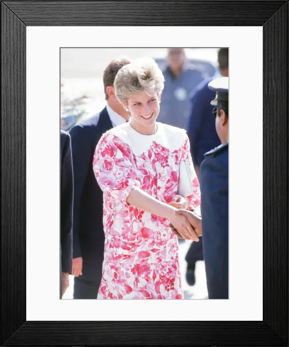 Framed Print : Prince and Princess of Wales, Middle East Tour November 1986