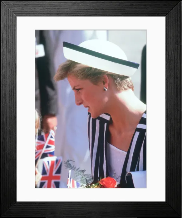Framed Print : Prince and Princess of Wales, Middle East Tour November 1986 Framed Print : Prince and Princess of Wales, Middle East Tour November 1986