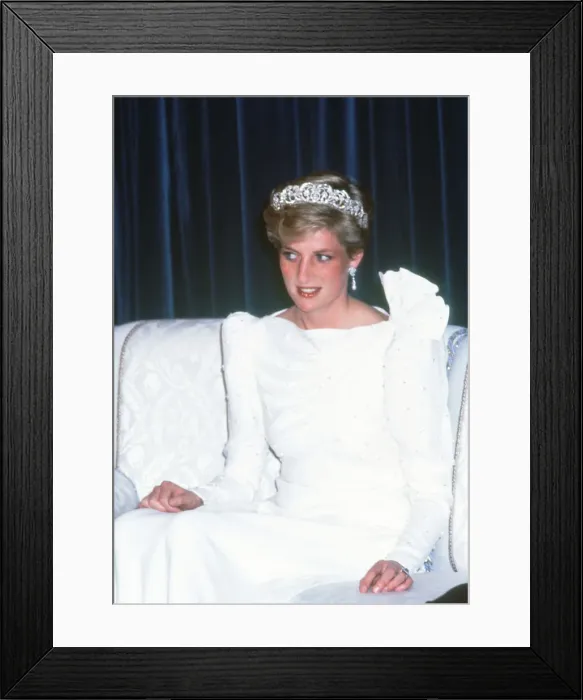Framed Print : Prince and Princess of Wales, Middle East Tour November 1986 Framed Print : Prince and Princess of Wales, Middle East Tour November 1986