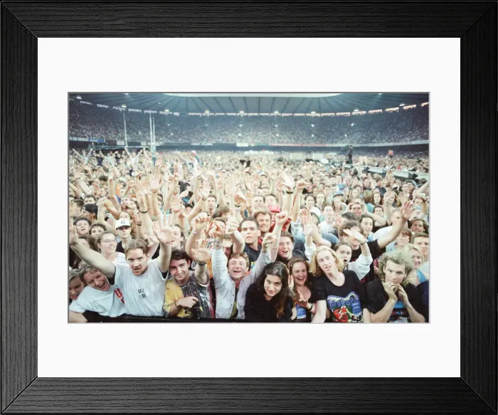 Framed Print : U2 Concert, Zoo TV Tour, Cardiff Arms Park, Cardiff, Wales, Wednesday 18th August 1993 Framed Print : U2 Concert, Zoo TV Tour, Cardiff Arms Park, Cardiff, Wales, Wednesday 18th August 1993