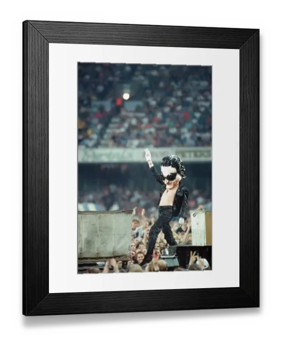 Framed Print : U2 Concert, Zoo TV Tour, Cardiff Arms Park, Cardiff, Wales, Wednesday 18th August 1993 Framed Print : U2 Concert, Zoo TV Tour, Cardiff Arms Park, Cardiff, Wales, Wednesday 18th August 1993