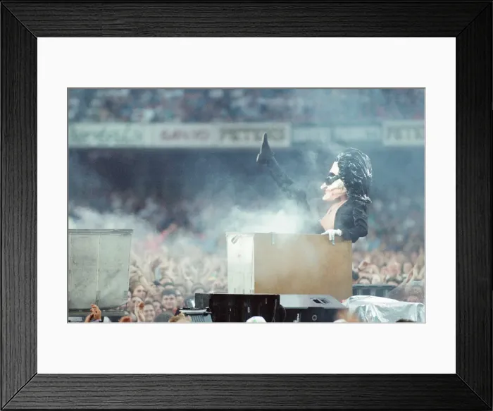 Framed Print : U2 Concert, Zoo TV Tour, Cardiff Arms Park, Cardiff, Wales, Wednesday 18th August 1993 Framed Print : U2 Concert, Zoo TV Tour, Cardiff Arms Park, Cardiff, Wales, Wednesday 18th August 1993