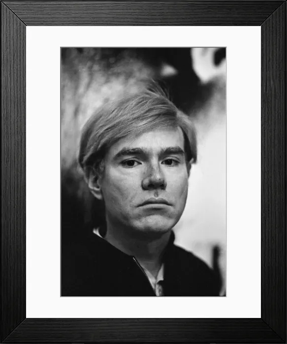 Framed Print : Andy Warhol at his studio in New York. 28th October 1965 Framed Print : Andy Warhol at his studio in New York. 28th October 1965