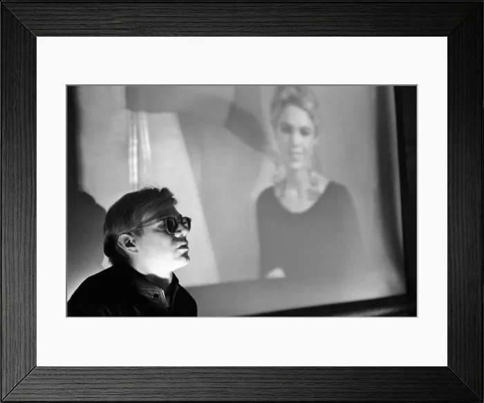 Framed Print : Andy Warhol at his studio in New York. 28th October 1965 Framed Print : Andy Warhol at his studio in New York. 28th October 1965