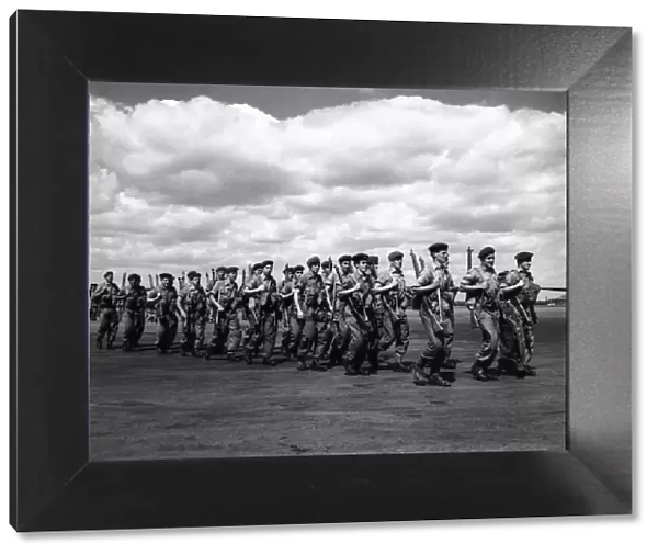 Suez Crsis 1956 Men of the Duke of Wellington Regiment at Blackbushe airport