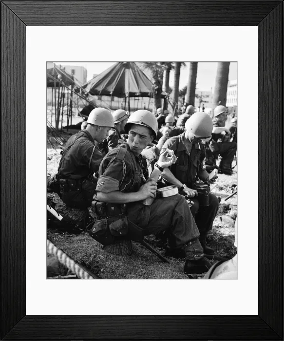 Framed Print : Suez Crisis 1956 Norwegian United Nations troops arrive in Port Said Framed Print : Suez Crisis 1956 Norwegian United Nations troops arrive in Port Said