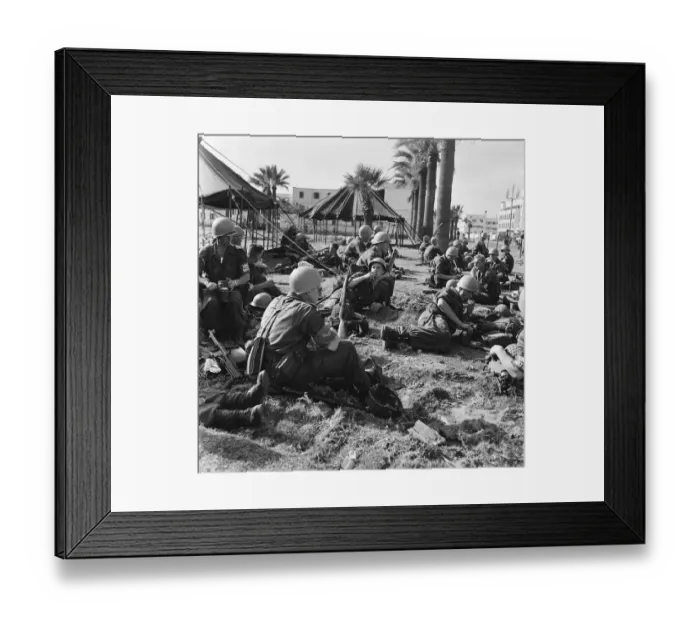 Framed Print : Suez Crisis 1956 Norwegian United Nations troops arrive in Port Said Framed Print : Suez Crisis 1956 Norwegian United Nations troops arrive in Port Said