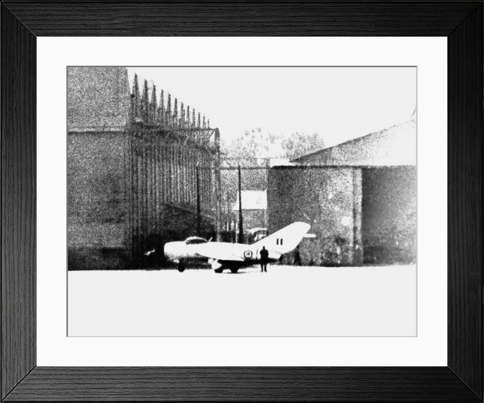 Framed Print : Suez Crisis 1956 A covertly taken photograph of a Russian Mig 15 jet in Egypt