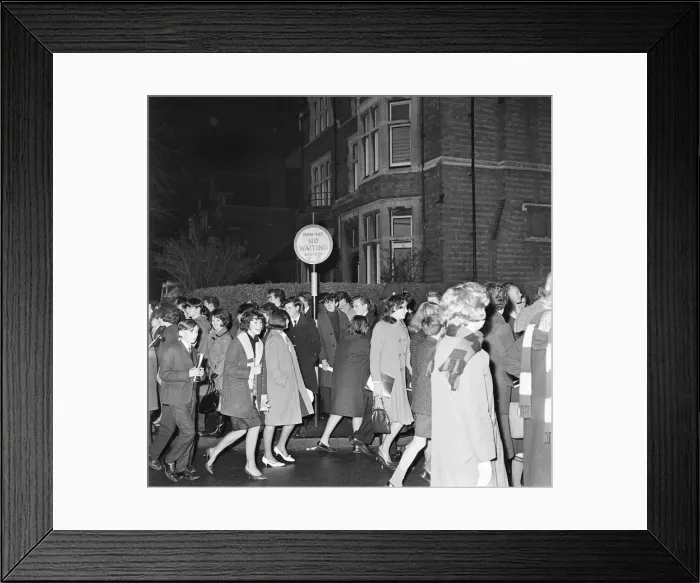Framed Print : The Beatles Autumn 1963 UK Tour, De Montfort Hall, Leicester, Sunday 1st December 1963 Framed Print : The Beatles Autumn 1963 UK Tour, De Montfort Hall, Leicester, Sunday 1st December 1963