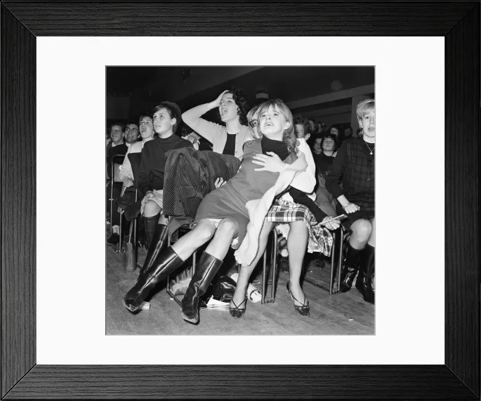 Framed Print : The Beatles Autumn 1963 UK Tour, De Montfort Hall, Leicester, Sunday 1st December 1963