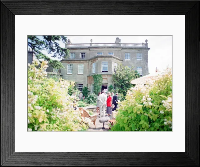 Framed Print : Prince Charles, is interviewed by members of the welsh press