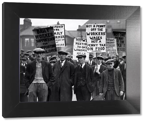 Unemployment march in Newcastle. 29th September 1931