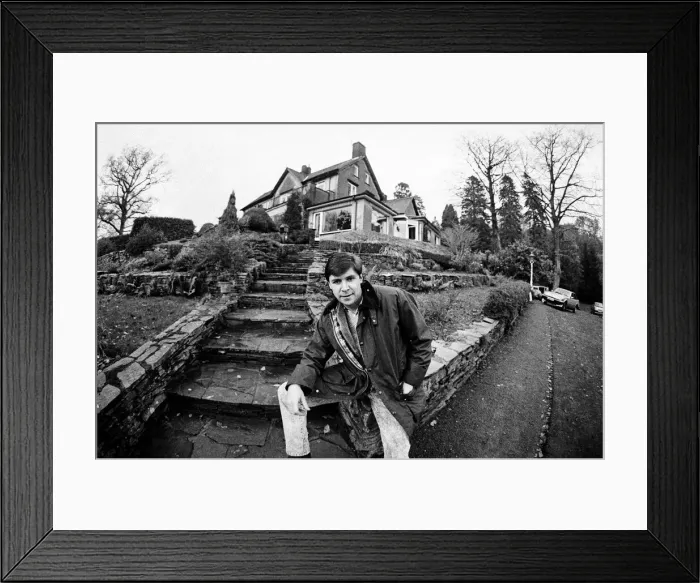 Framed Print : Snooker player Tony Knowles at his house near Lake Windermere in the Lake District Framed Print : Snooker player Tony Knowles at his house near Lake Windermere in the Lake District