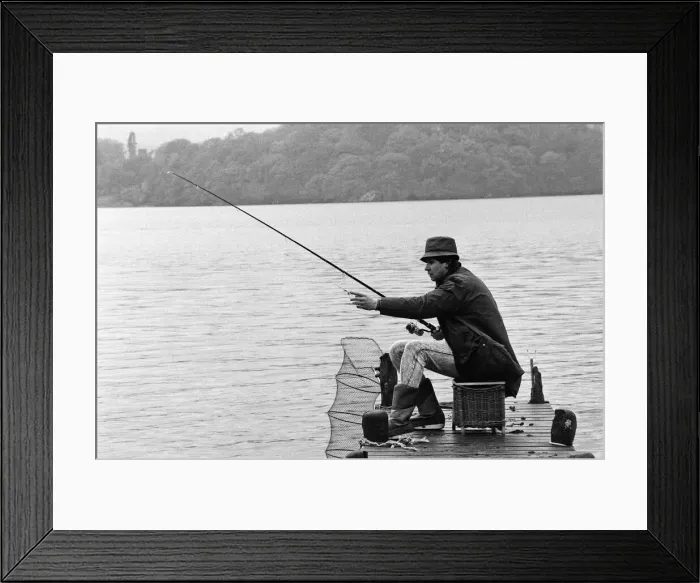 Framed Print : Snooker player Tony Knowles at his house near Lake Windermere in the Lake District