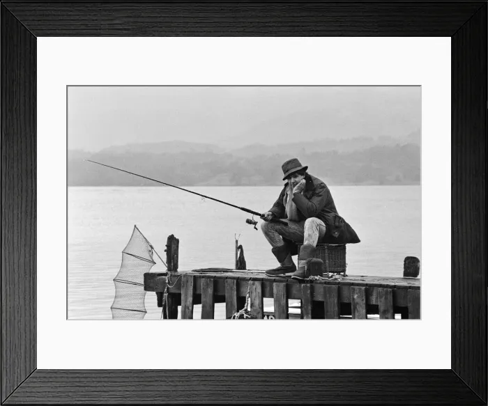 Framed Print : Snooker player Tony Knowles at his house near Lake Windermere in the Lake District Framed Print : Snooker player Tony Knowles at his house near Lake Windermere in the Lake District