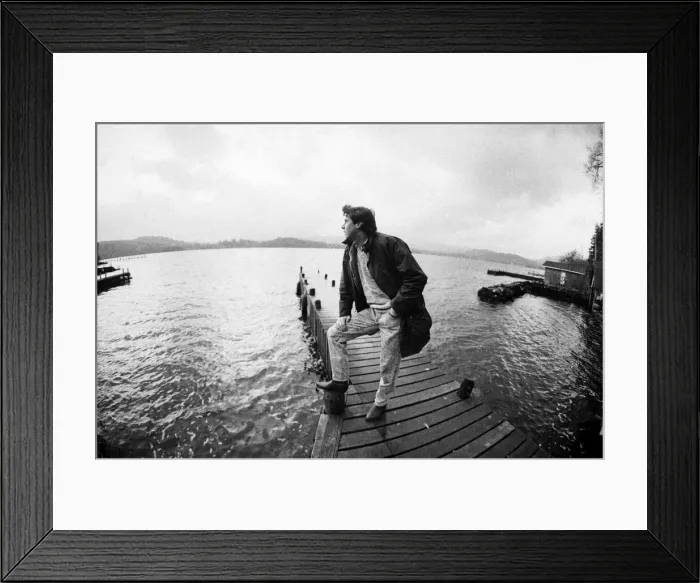 Framed Print : Snooker player Tony Knowles at his house near Lake Windermere in the Lake District Framed Print : Snooker player Tony Knowles at his house near Lake Windermere in the Lake District