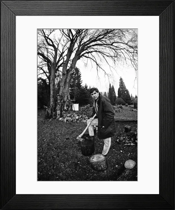Framed Print : Snooker player Tony Knowles at his house near Lake Windermere in the Lake District