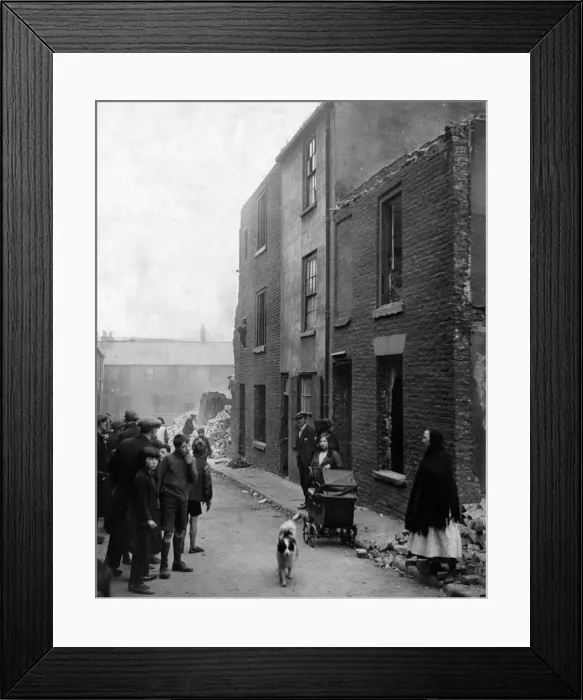 Framed Print : While property all around them is being demolished three spinster sisters Framed Print : While property all around them is being demolished three spinster sisters