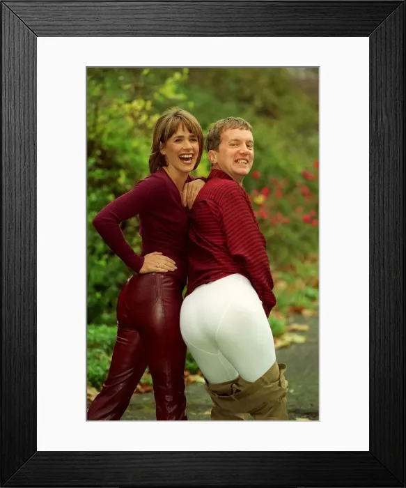 Framed Print : Carol Smillie TV Presenter November 98 Who has been voted Rear Of The Year pictured Framed Print : Carol Smillie TV Presenter November 98 Who has been voted Rear Of The Year pictured