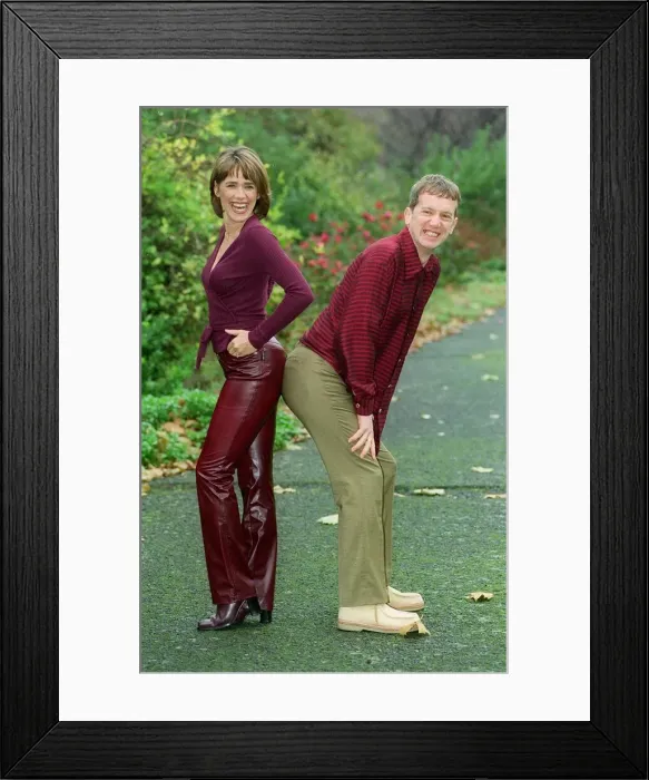 Framed Print : Carol Smillie TV Presenter November 98 Who has been voted Rear Of The Year pictured Framed Print : Carol Smillie TV Presenter November 98 Who has been voted Rear Of The Year pictured